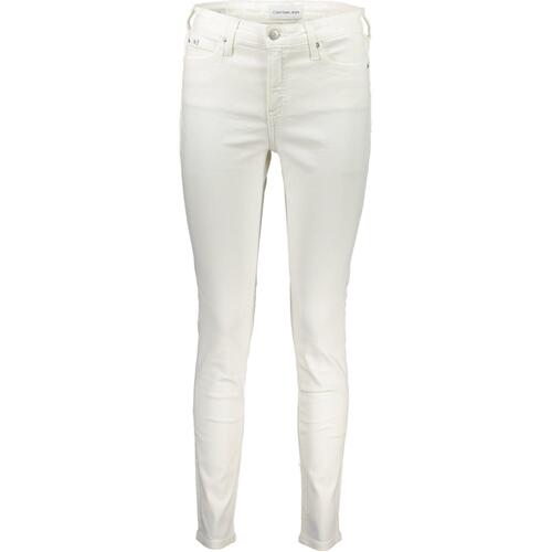 Calvin Klein Women's White Cotton Jeans & Pant - W28 US - Main Image