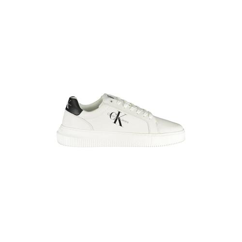 Calvin Klein Men's White Polyester Sneaker - 40 EU - Main Image