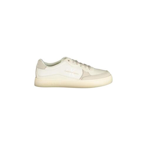 Calvin Klein Men's White Polyester Sneaker - 44 EU - Main Image