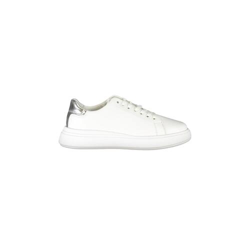 Calvin Klein Women's White Polyester Sneaker - 41 EU - Main Image
