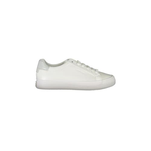 Calvin Klein Women's White Polyester Sneaker - 37 EU - Main Image