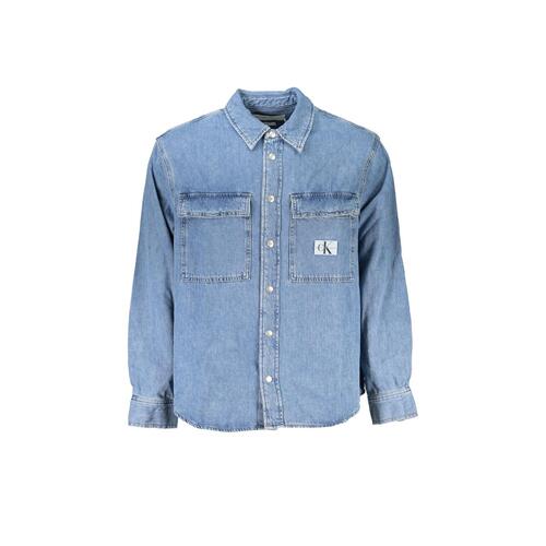 Calvin Klein Men's Light Blue Cotton Shirt - 2XL - Main Image