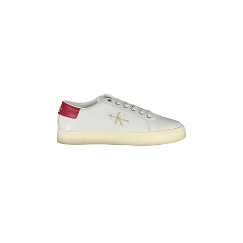 Calvin Klein Men's White Polyester Sneaker - 41 EU - Main Image