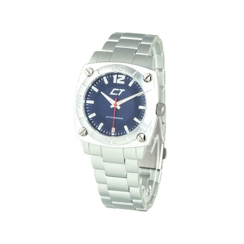 Chronotech Unisex's Silver Steel Watch - One Size - Main Image