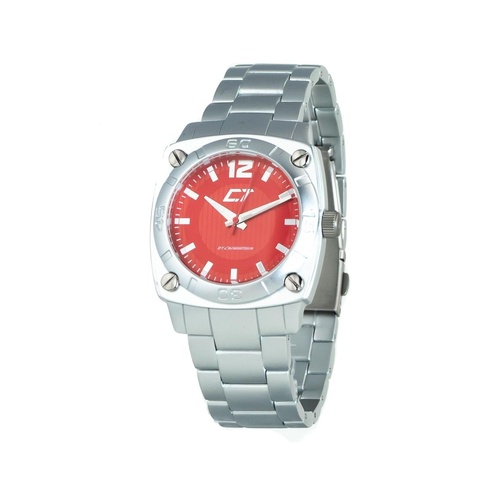 Chronotech Unisex's Silver Steel Watch - One Size - Main Image