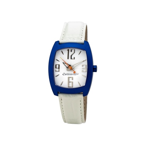 Chronotech Men's White Leather Watch - One Size - Main Image