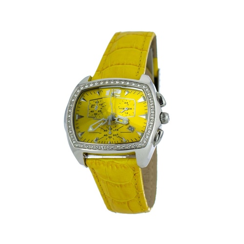 Chronotech Women's Yellow Leather Watch - One Size - Main Image