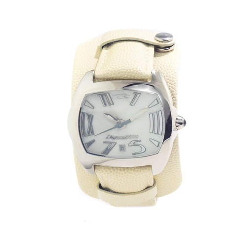 Chronotech Men's Beige Leather Watch - One Size - Main Image