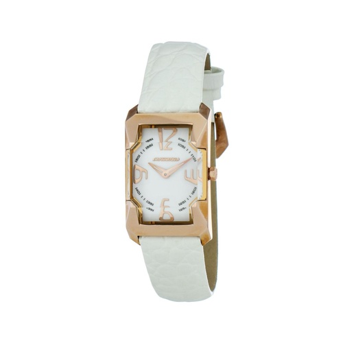 Chronotech Women's White Leather Watch - One Size - Main Image