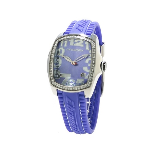Chronotech Women's Blue Rubber Watch - One Size - Main Image