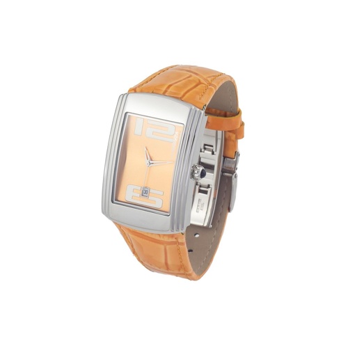 Chronotech Women's Orange Leather Watch - One Size - Main Image