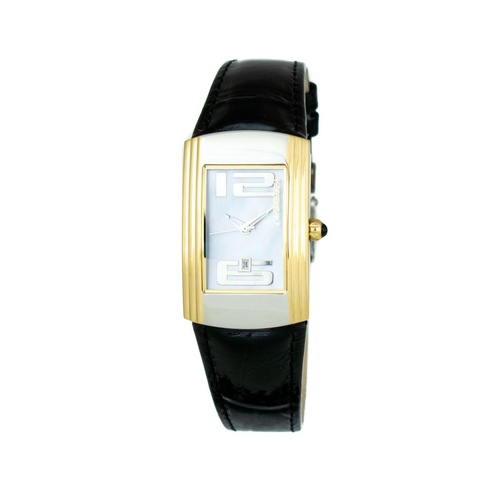Chronotech Women's Black Leather Watch - One Size - Main Image