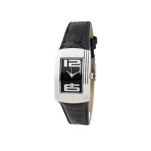Chronotech Women's Black Leather Watch - One Size - Main Image