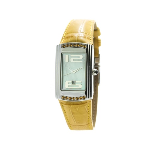 Chronotech Women's Yellow Leather Watch - One Size - Main Image