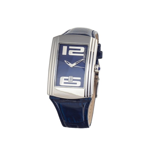 Chronotech Men's Blue Leather Watch - One Size - Main Image
