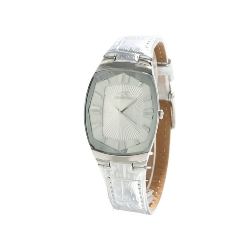 Chronotech Women's Silver Leather Watch - One Size - Main Image