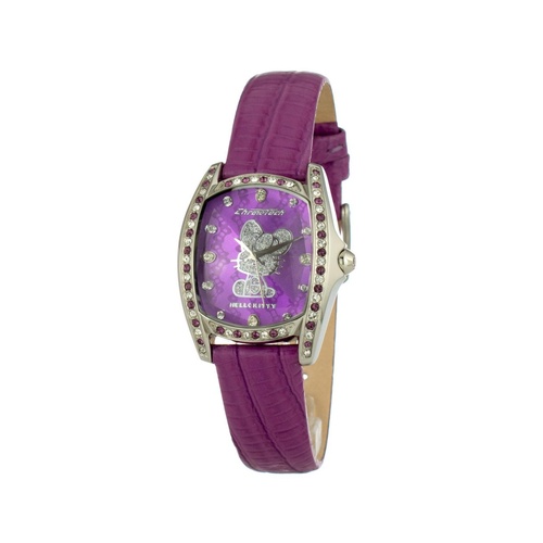Chronotech Women's Purple Leather Watch - One Size - Main Image