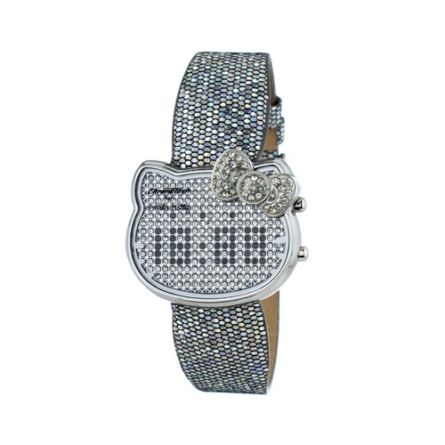 Chronotech Women's Silver Leather Watch - One Size - Main Image