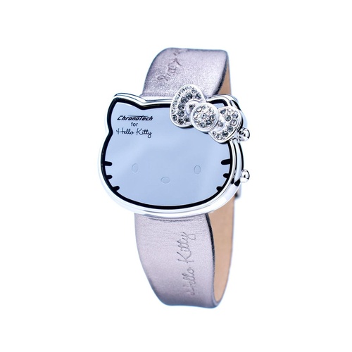 Chronotech Women's Silver Leather Watch - One Size - Main Image