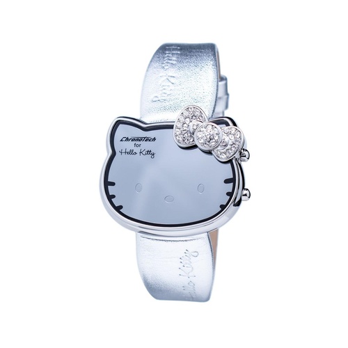 Chronotech Women's Silver Leather Watch - One Size - Main Image