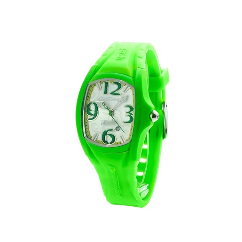 Chronotech Unisex's Green Rubber Watch - One Size - Main Image