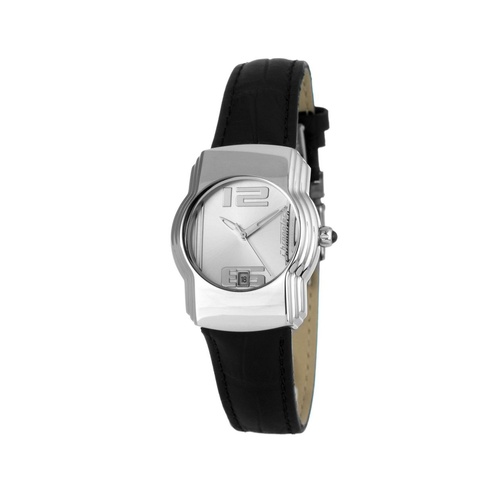 Chronotech Women's Black Leather Watch - One Size - Main Image