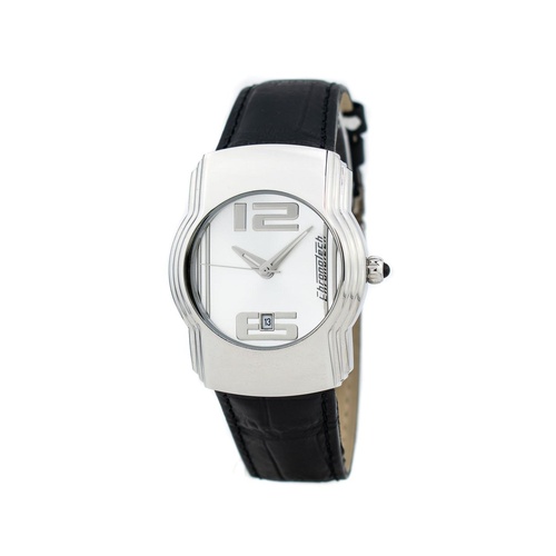 Chronotech Men's Black Leather Watch - One Size - Main Image