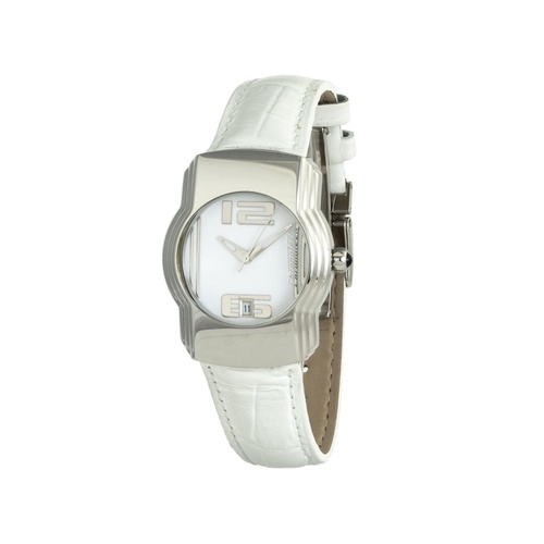 Chronotech Women's White Leather Watch - One Size - Main Image