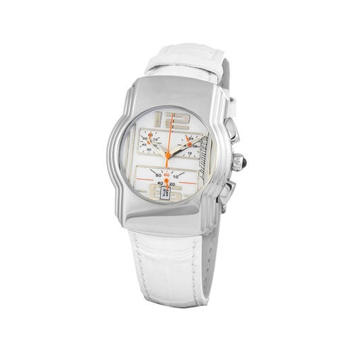 Chronotech Men's White Leather Watch - One Size - Main Image