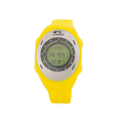 Chronotech Unisex's Yellow Rubber Watch - One Size - Main Image
