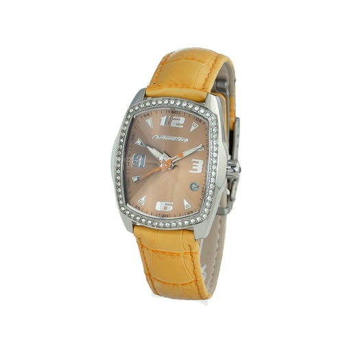 Chronotech Women's Orange Leather Watch - One Size - Main Image