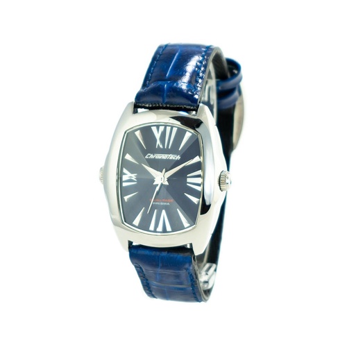 Chronotech Women's Black Leather Watch - One Size - Main Image