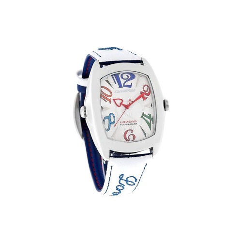 Chronotech Unisex's Blue Leather Watch - One Size - Main Image