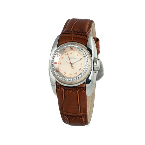 Chronotech Women's Brown Leather Watch - One Size - Main Image