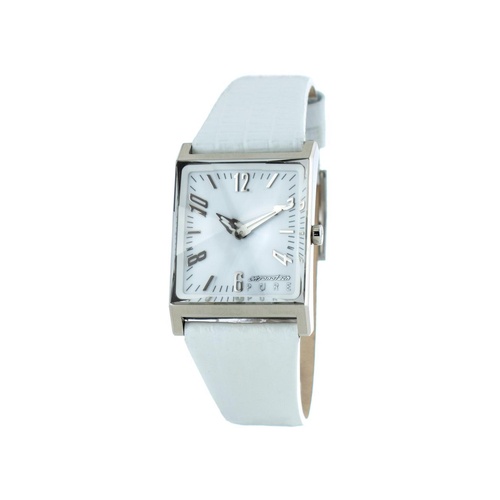 Chronotech Women's White Leather Watch - One Size - Main Image