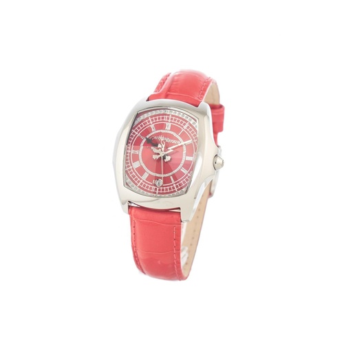 Chronotech Women's Red Leather Watch - One Size - Main Image