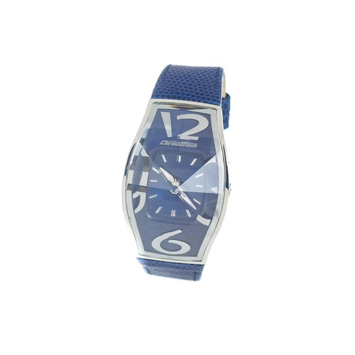 Chronotech Men's Blue Leather Watch - One Size - Main Image