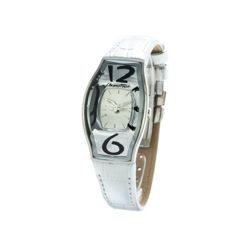 Chronotech Women's Silver Leather Watch - One Size - Main Image