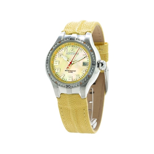 Chronotech Women's Yellow Leather Watch - One Size - Main Image