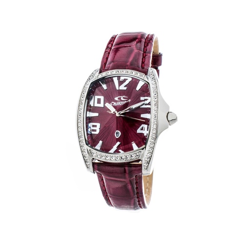 Chronotech Unisex's Red Leather Watch - One Size - Main Image