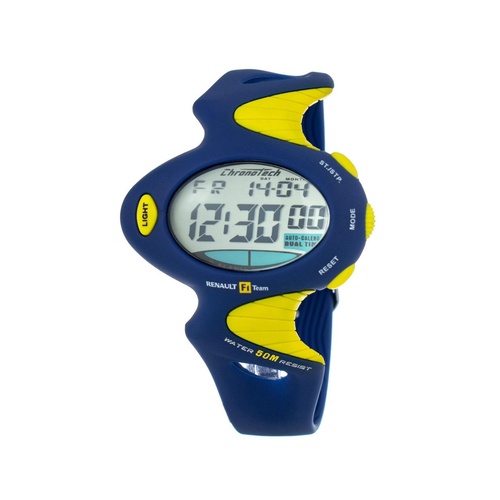 Chronotech Unisex's Blue Rubber Watch - One Size - Main Image