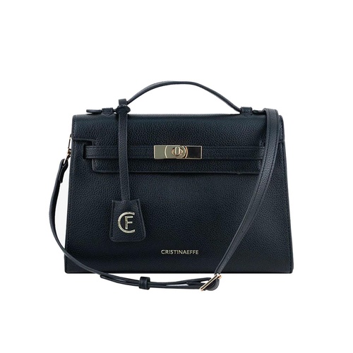 CRISTINAEFFE Women's Black Artificial Leather Crossbody Bag - One Size - Main Image