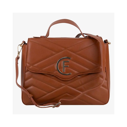 CRISTINAEFFE Women's Brown Artificial Leather Crossbody Bag - One Size - Main Image