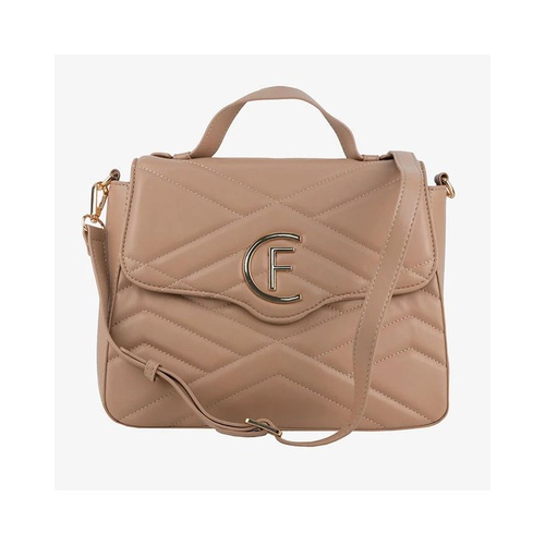 CRISTINAEFFE Women's Beige Artificial Leather Crossbody Bag - One Size - Main Image