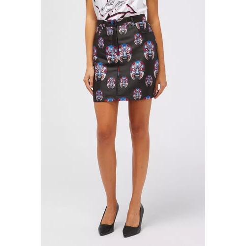Button Closure Oriental Fantasy Skirt with Pockets W42 US Women - Main Image