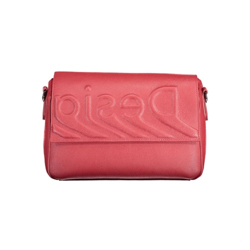 Desigual Women's Chic Red Contrasting Detail Shoulder Bag - One Size - Main Image