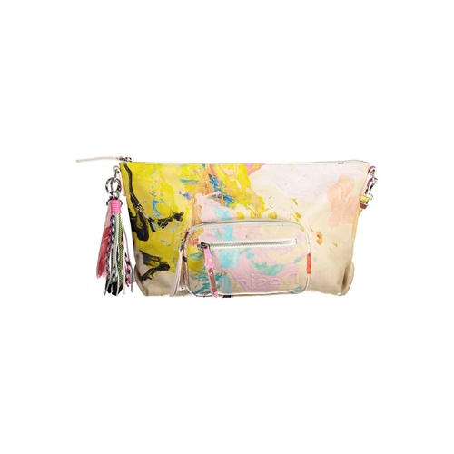 Desigual Women's Chic White Contrasting Detail Shoulder Bag - One Size - Main Image