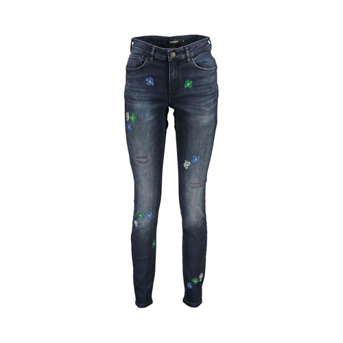Desigual Women's Blue Cotton Jeans & Pant - 36 IT - Main Image