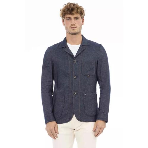 Fabric Jacket with Detachable Braces and Button Closure 50 IT Men - Main Image
