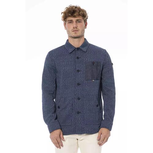 Buttoned Italian Collar Shirt with Front Pockets 48 IT Men - Main Image